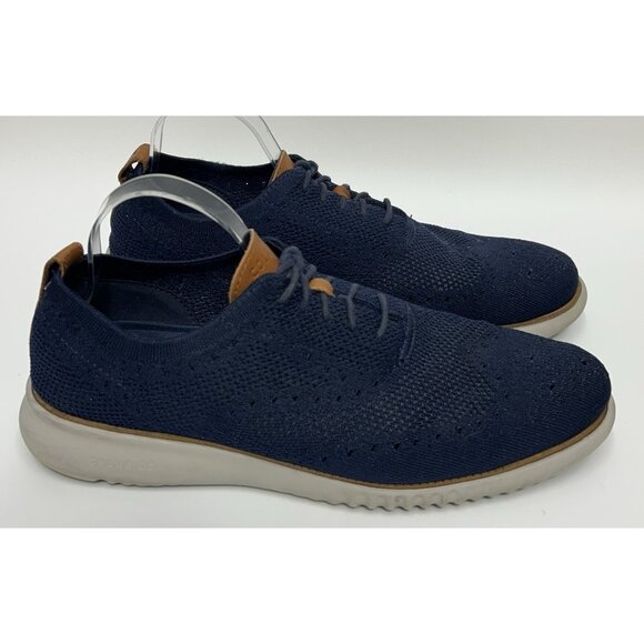 Cole Haan Shoes Mens 12 M 2.Zerogrand Stitchlite Blue Wingtip Oxford C27569 Golf main image 9